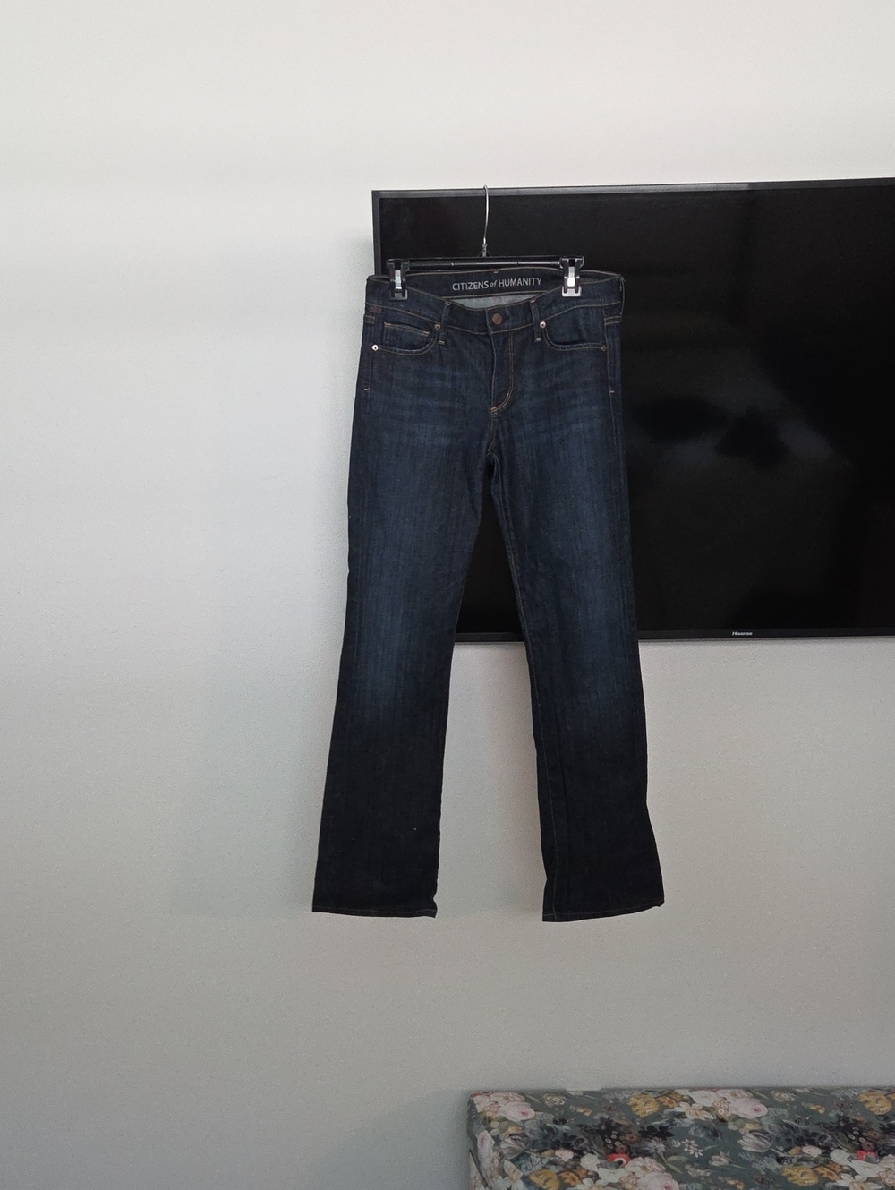Citizens Of Humanity Dark Indigo Low Rise, Boot Cut Jeans